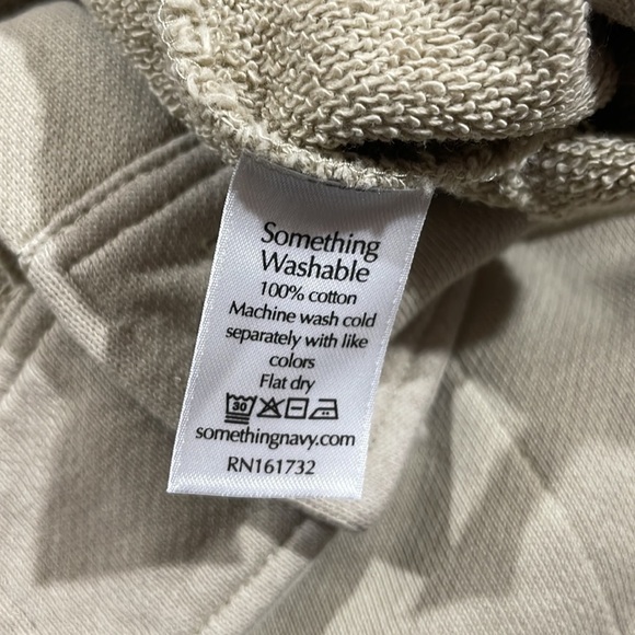 Something Navy Tan Bridget Button Waist High Rise Sweatpants - Picture 10 of 10